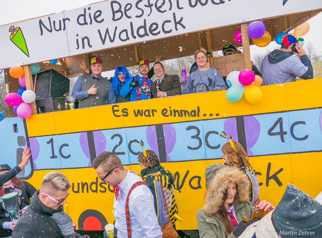 Foto: Martin Zehrer - Gaudi, Gaudi, Gaudi!!! Faschingszug des WCV durch Waldeck am 11. Februar 2018! 