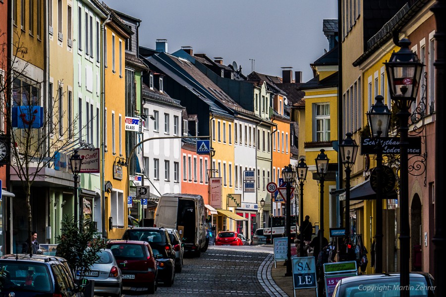 Foto: Martin Zehrer - Marktredwitz am Morgen im Frühling März 2015.  