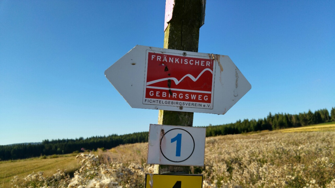 Foto: Martin Zehrer - Angekommen am fränkischen Gebirgsweg ;-) 