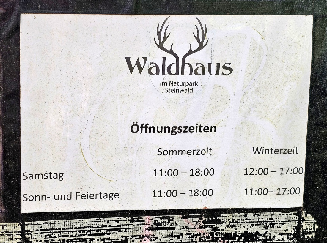 Öffnungszeiten - Waldhaus im Steinwald...