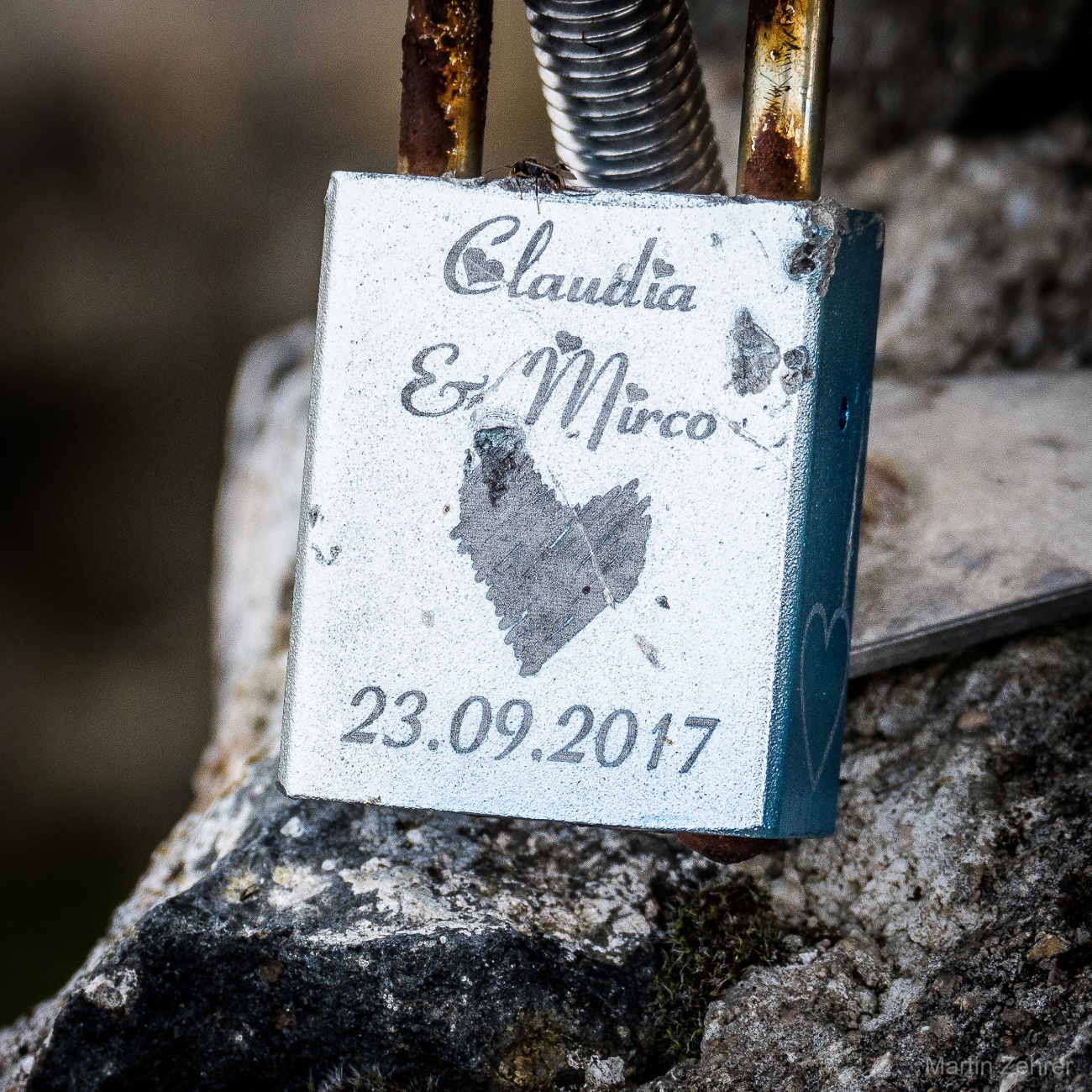 Foto: Martin Zehrer - Claudia und Mirco - Liebes-Schloß von 2017 oben, auf dem Schlossberg... ;-) 