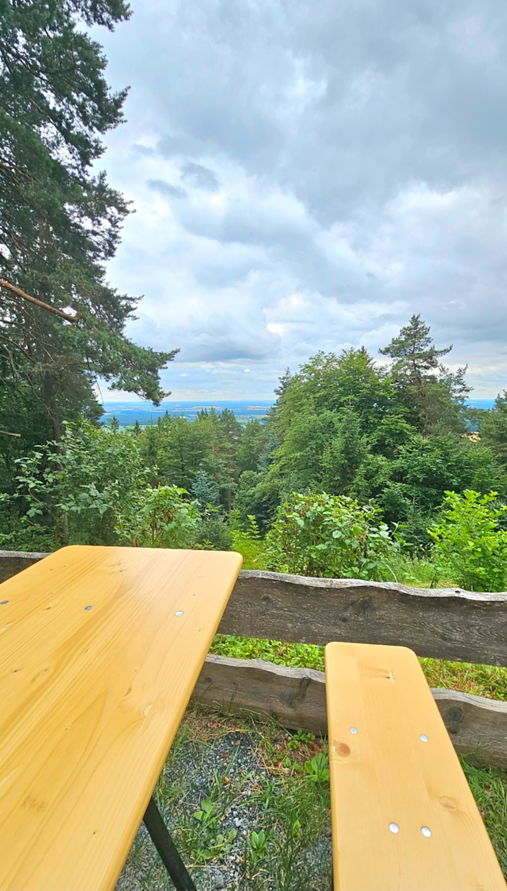 Wanderung zur Gänskopfhütte bei Kirchenpingarten...
Es gibt ca. 800 Meter unterhalb der Gänskopfhütte, nach der Ortschaft  Eckartsreuth,  einen Parkplatz fürs Auto.
Von dort aus gehts dann durch einen mit Stoff-Tieren geschmückten Wald.
Hat man den Anstieg bewältigt, erwartet einen oben die Hütte des FGV.
Betrieben wird diese Hütte mit einer innenliegenden Gaststube und mit Außenbewirtung durch Vereinsmitgliedern des FGV. 
Es gab Kaffee und verschiedene, leckere Kuchen, Bohnensuppe mit Würstchen, Brotzeiten, uvm. zur Auswahl.

Zufällig trafen wir auch noch auf einen herrenlosen, süßen Hund, der später von seinem Herrchen aus dem ca. 4 Kilometer entfernten Kirchenpingarten abgeholt wurde.
Bis zur Abholung hielten wir den Vierbeiner mit Würstchen aus meiner Bohnensuppe und einer geliehenen Hundeleine bei Laune.
Ausfindig gemacht wurde das Herrchen durch einen Aufruf und Bilder der netten Hütten-Wirtin in den sozialen Medien bzw. im FGV-Netzwerk.