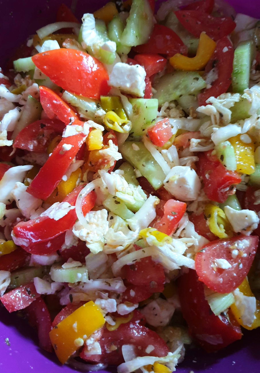 Foto: Martin Zehrer - Bester Griechischer Salat vom Mäuschen... da steckt viel Liebe drinnen! ;-) 