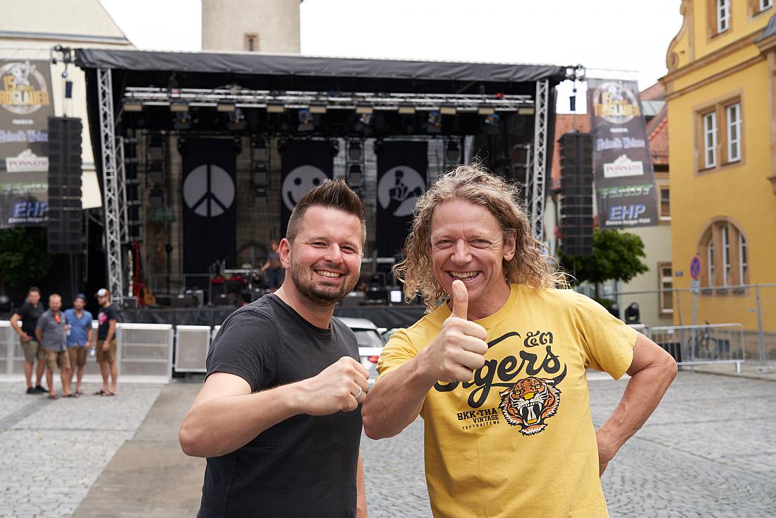 Foto: Martin Zehrer - Mike & Domml... Bereit!!!<br />
<br />
Jubiläumsfestival in Kemnath am 27.7.2019 beim Aufbau... 