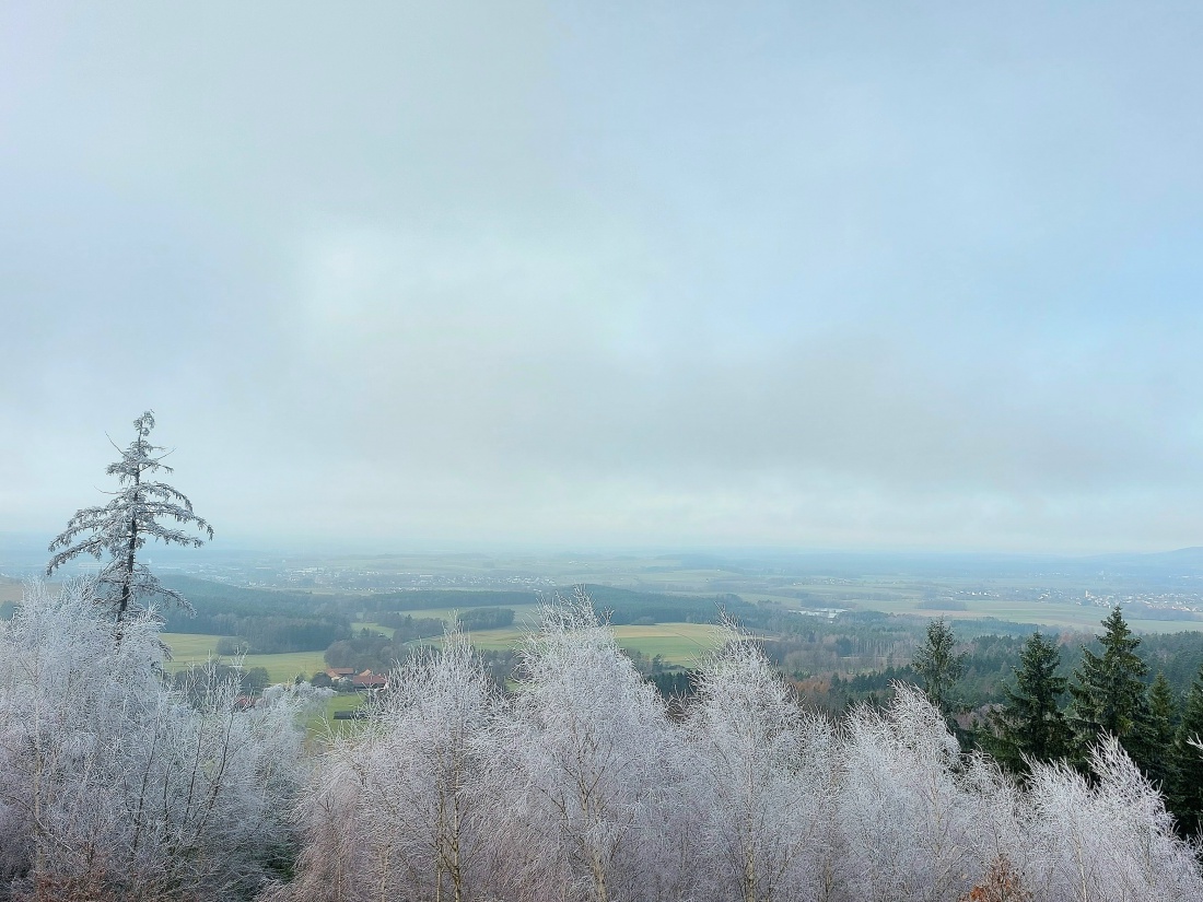 Foto: Martin Zehrer - 16. Dez. 2025 - der winterliche Blick von Godas aus &uuml;bers kemnather Land. 