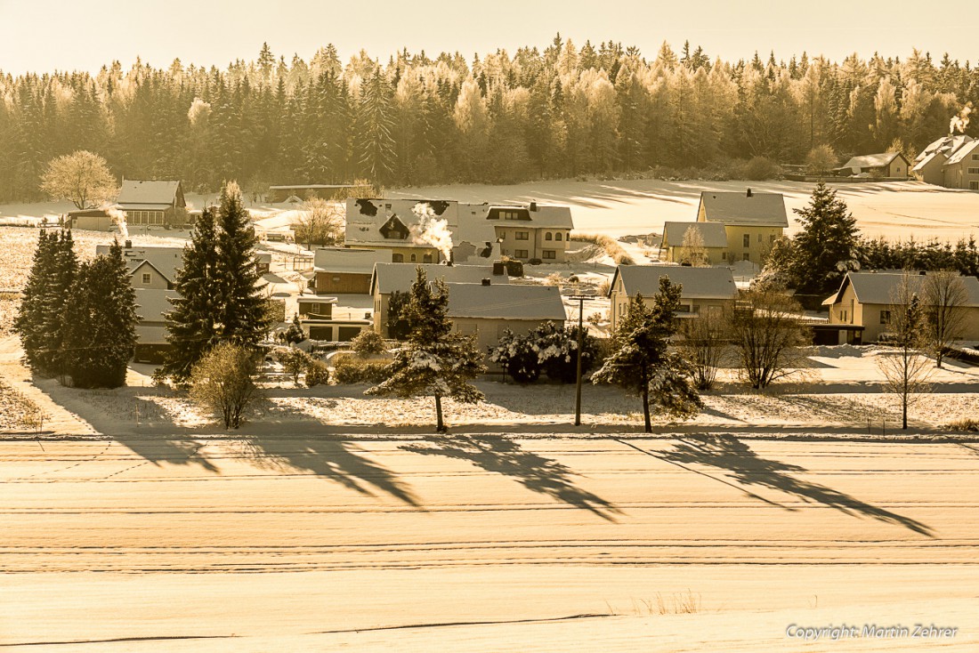 Foto: Martin Zehrer - Schattenspiele - Witzlasreuth im Winter 