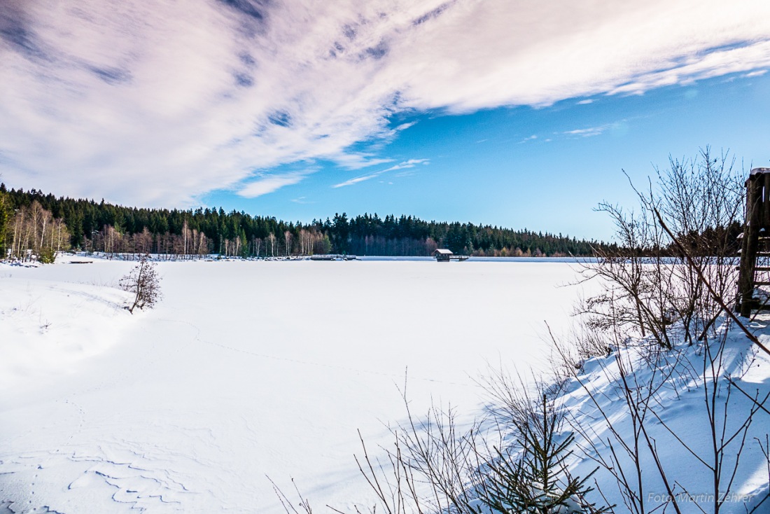 Foto: Martin Zehrer - Der Fichtelsee am 20. Januar 2017 