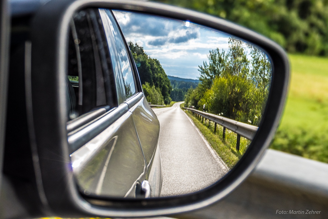 Foto: Martin Zehrer - Der Weg hinter uns. Nach Kemnath, Mantel, Amberg, Roding, Cham und Bad Kötzting führte der Weg zum Arber hinauf.<br />
<br />
Road trip mit dem Elektroauto von Renault... 