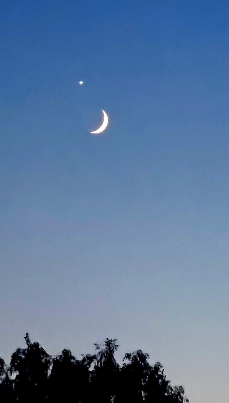 Etwas Himmlisches - Mond und Venus