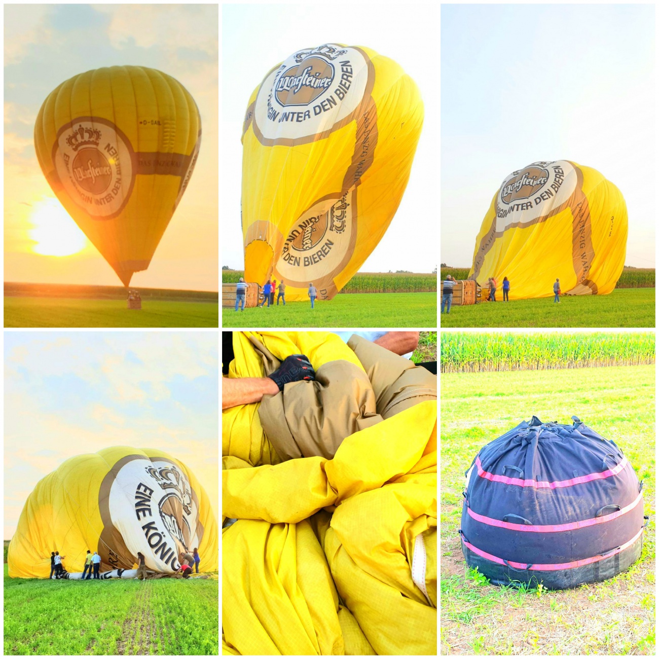 Foto: Martin Zehrer - Von der Landung eines Heißluft-Ballons bis hin zu dessen Verpackung... sehr interessant!!!<br />
<br />
Landen -> Aussteigen der Fahrgäste -> Umlegen des Ballons mit vereinten Kräf 
