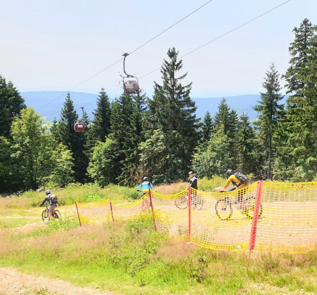 Foto: Martin Zehrer - Downhill-biker am Ochsenkopf... 