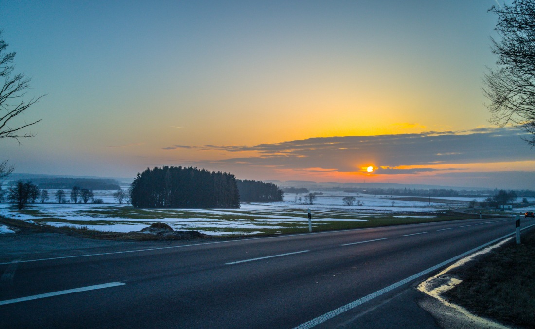 Foto: Martin Zehrer - Sonnenuntergang am 16. Februar 2017 - 17:15Uhr 