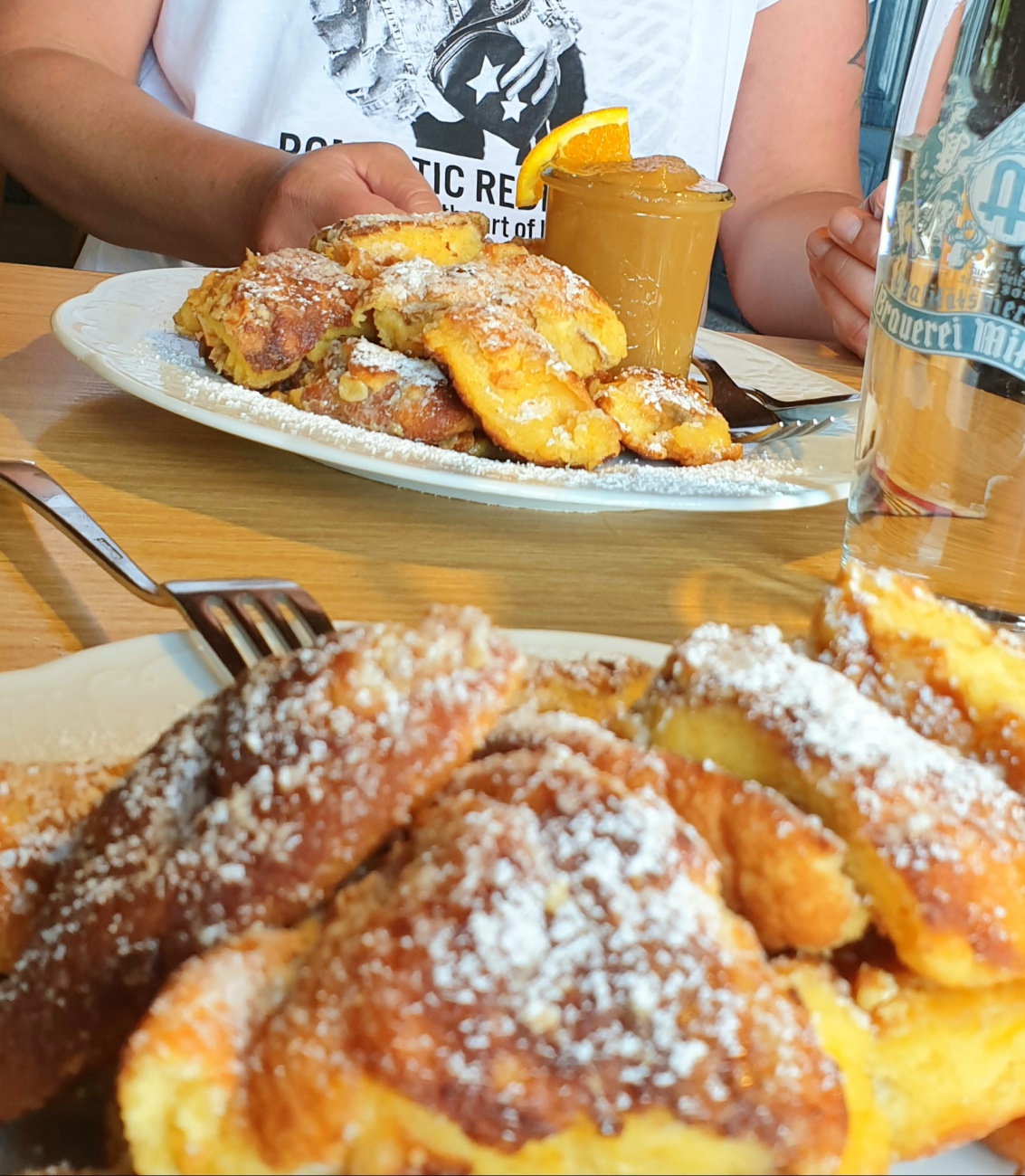 Foto: Martin Zehrer - Sehr leckeren Kaiserschmarrn gibts auf der Mittenwald-Hütte.<br />
Nach dem anspruchvollen Aufstieg war das die richtige Belohnung. :-)  