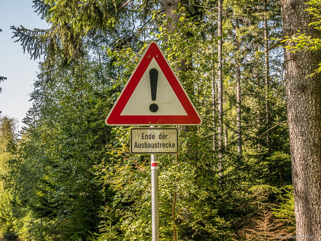 Foto: Martin Zehrer - Ende der Ausbaustrecke - Nach Godas wirds holbrig... 