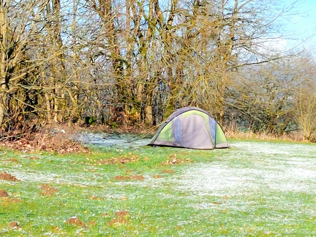 Foto: Martin Zehrer - Einfach mal im Winter zelten... 