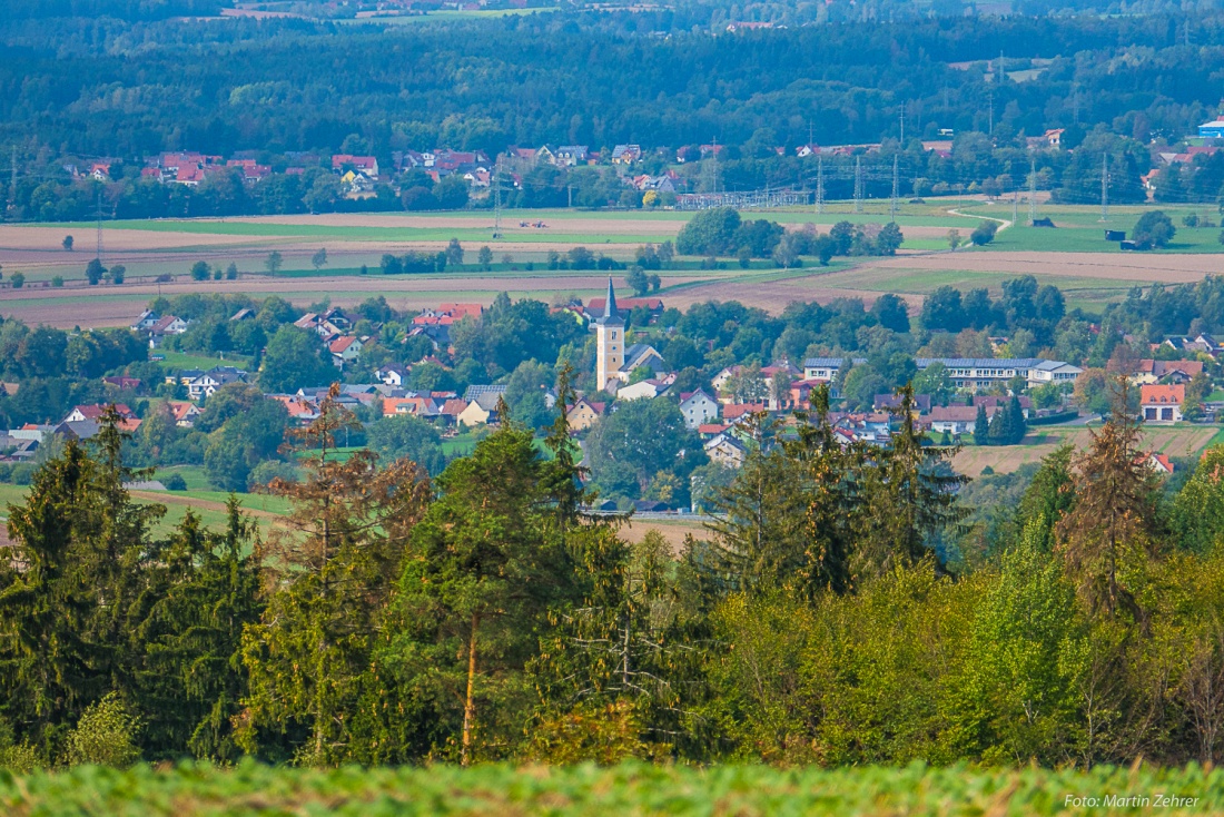Foto: Martin Zehrer - Von Godas aus gesehen - Kulmain mit seiner Kirche, im Hintergrund dürfte Immenreuth zu erkennen sein... 22. September 2018 
