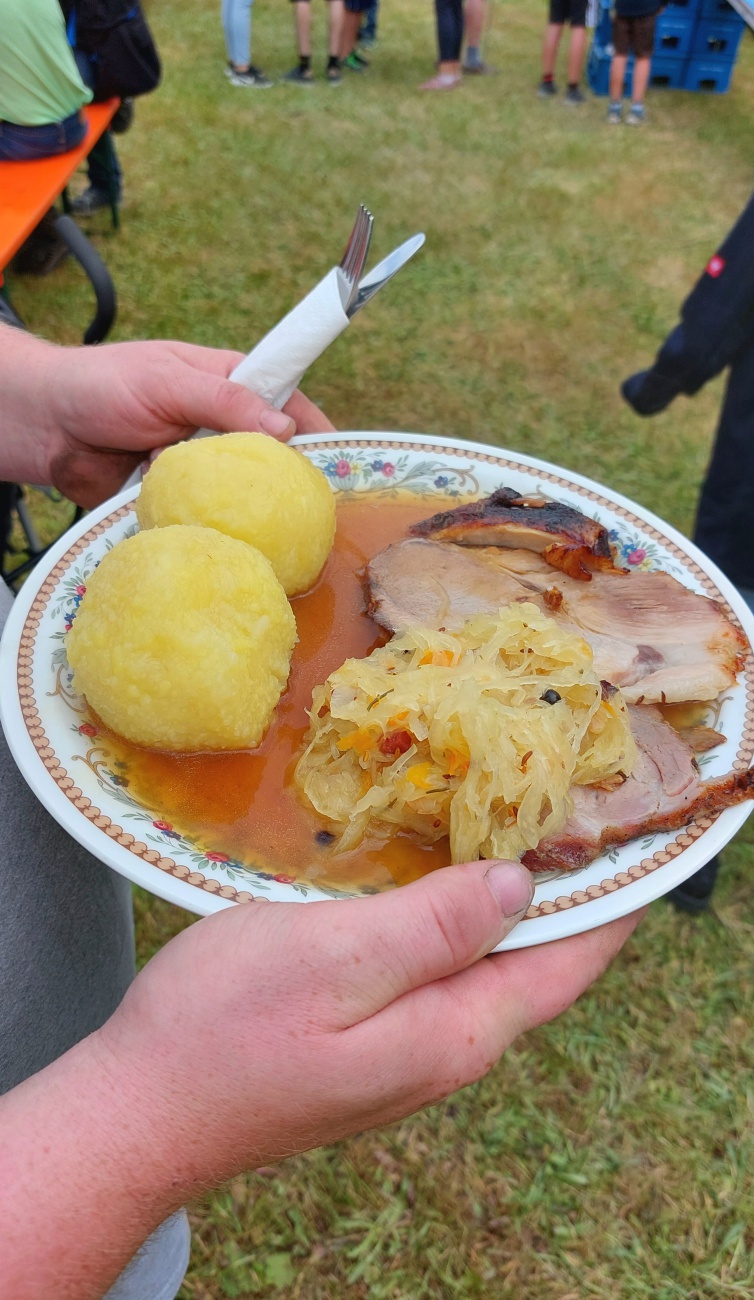 Foto: Martin Zehrer - Wenn Du durchs Bulldog-Treffen in Oberwappenöst läufst und plötzlich begegnet Dir ein Schweinebraten... Wahnsinn!!! 