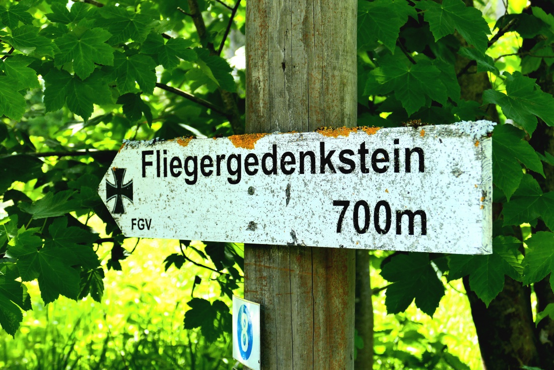Foto: Martin Zehrer - Zum Fliegergedenkstein im Wald bei Mehlmeisel.<br />
Dort befindet sich ein Gedenkstein, der an den Absturz einer Junkers im Jahre 1944 erinnert.<br />
Es gibt dazu ein weiteres Bi 