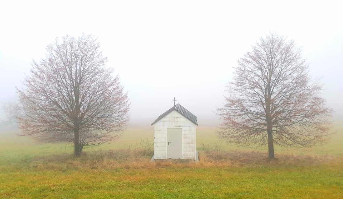 Foto: Martin Zehrer - Herbst-Spaziergang an der kleinen Kapelle zwischen Godas und Erdenweis vorbei.<br />
<br />
Es war nebelig, ca. 6 Grad über Null und eine Kälte, die unter die Haut zog.<br />
<br />
19. Nove 