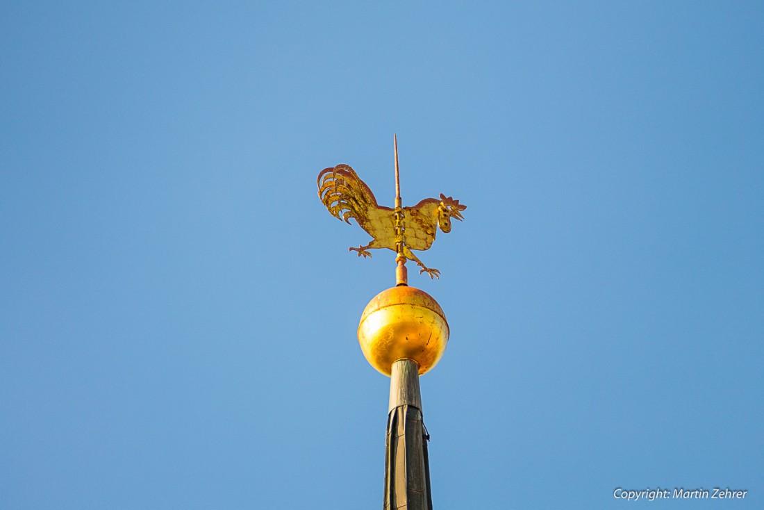 Foto: Martin Zehrer - Wetterhahn auf der neusorger Kirche 