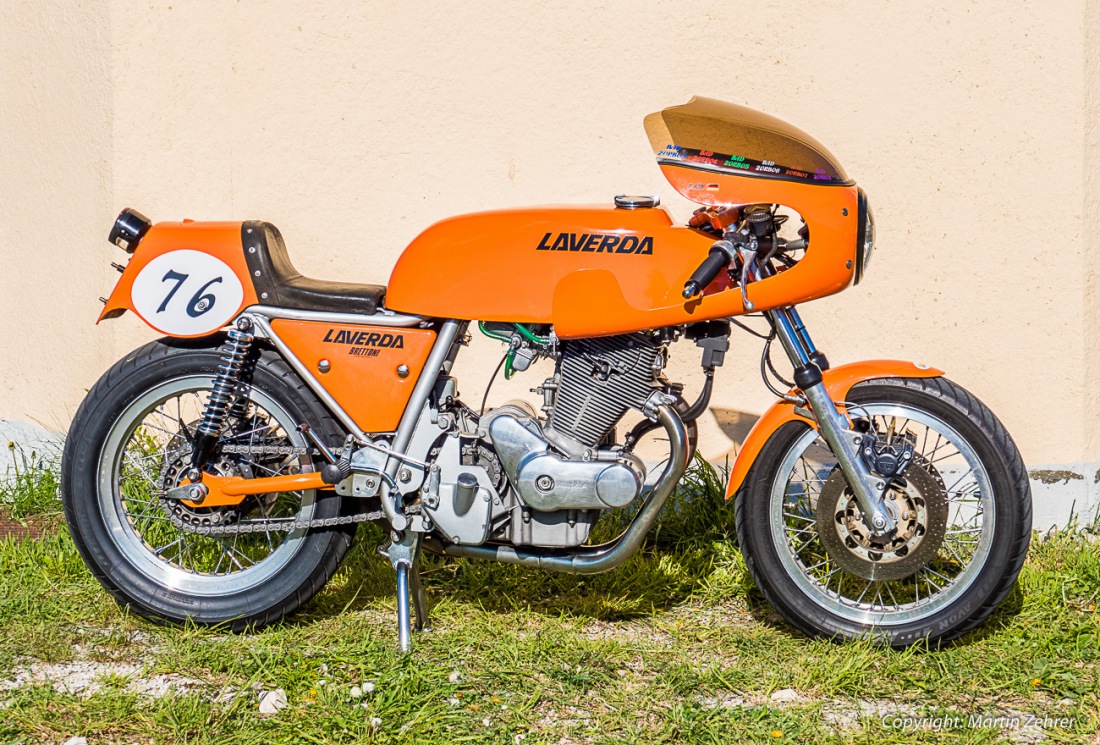 Foto: Martin Zehrer - Laverda-Treffen in der Lumperer-Hall in Trabitz. Ca. 60 Motorräder der italienischen Marke Laverda trafen sich am Wochenende vom 6. bis zum 8. Mai zum gemütlichen Beisamm 