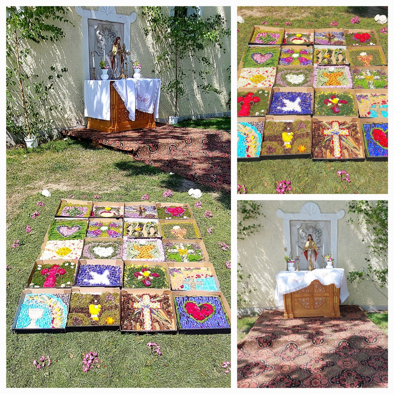 Foto: Martin Zehrer - Der wunderschön gestaltete Altar am Gsellnhaus in Kemnath.<br />
<br />
Fronleichnam in Bayern: Ein Fest des Glaubens und der Gemeinschaft<br />
<br />
<br />
Der wunderschön gestaltete Altar am  