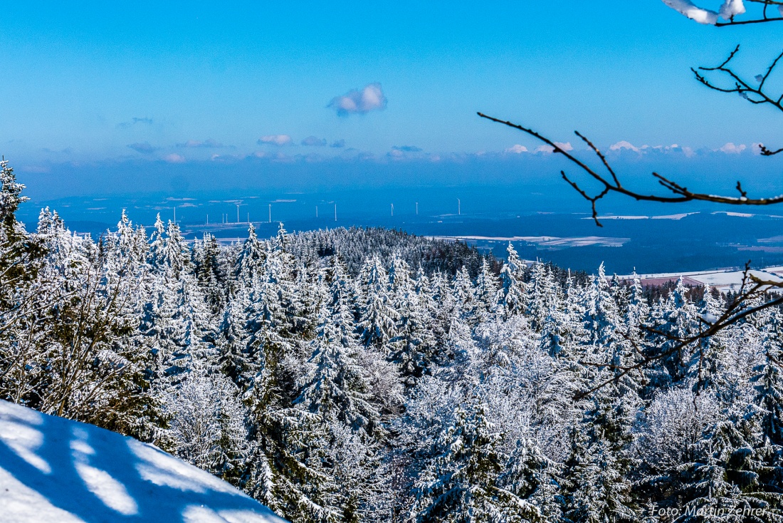 Foto: Martin Zehrer - Blick übers Fichtelgebirge von der Kösseine aus...<br />
<br />
14.02.2018 