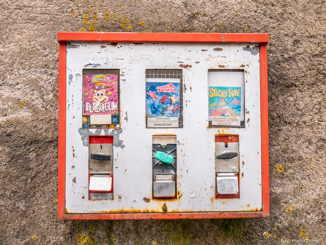 Foto: Martin Zehrer - Kaugummi-Automat: Wer kennt den noch?! 