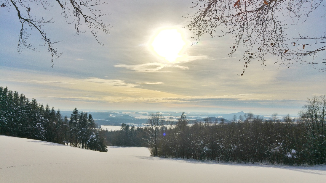 Foto: Jennifer Müller - Strahlender Sonnenschein über Godas und dem kemnather Land. 20.01.2021 