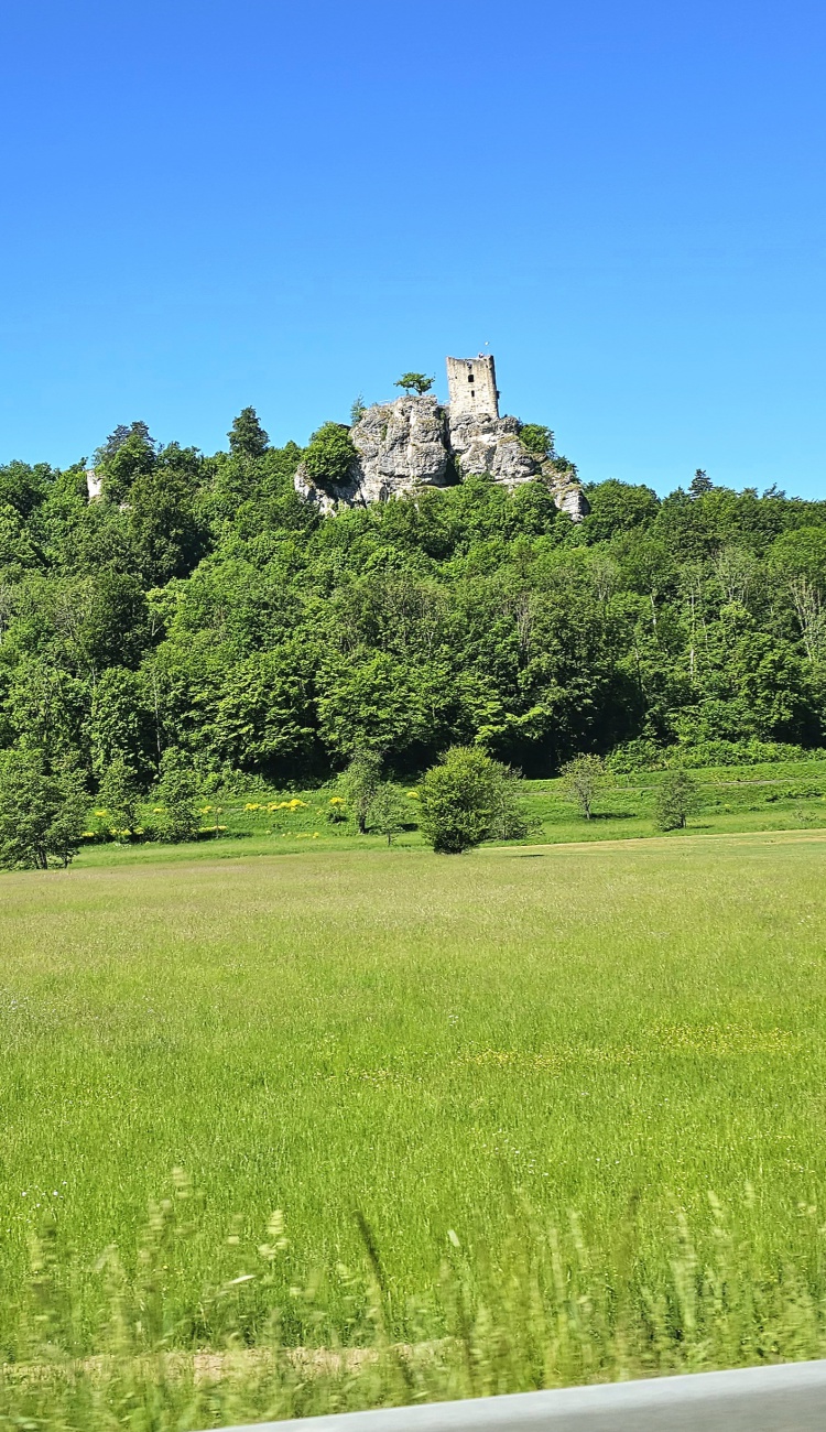 Eine Burg-Ruine in der Fränkischen Schweiz...
