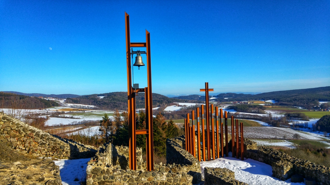 Foto: Martin Zehrer - Herrliches Wetter auf dem Schloßberg bei Waldeck. 16. Februar 2019 