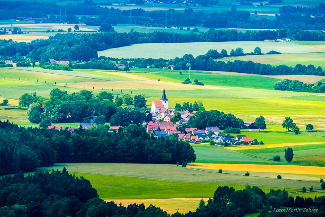 Foto: Martin Zehrer - Oberndorf bei Kemnath vom Rauhen Kulm aus.  