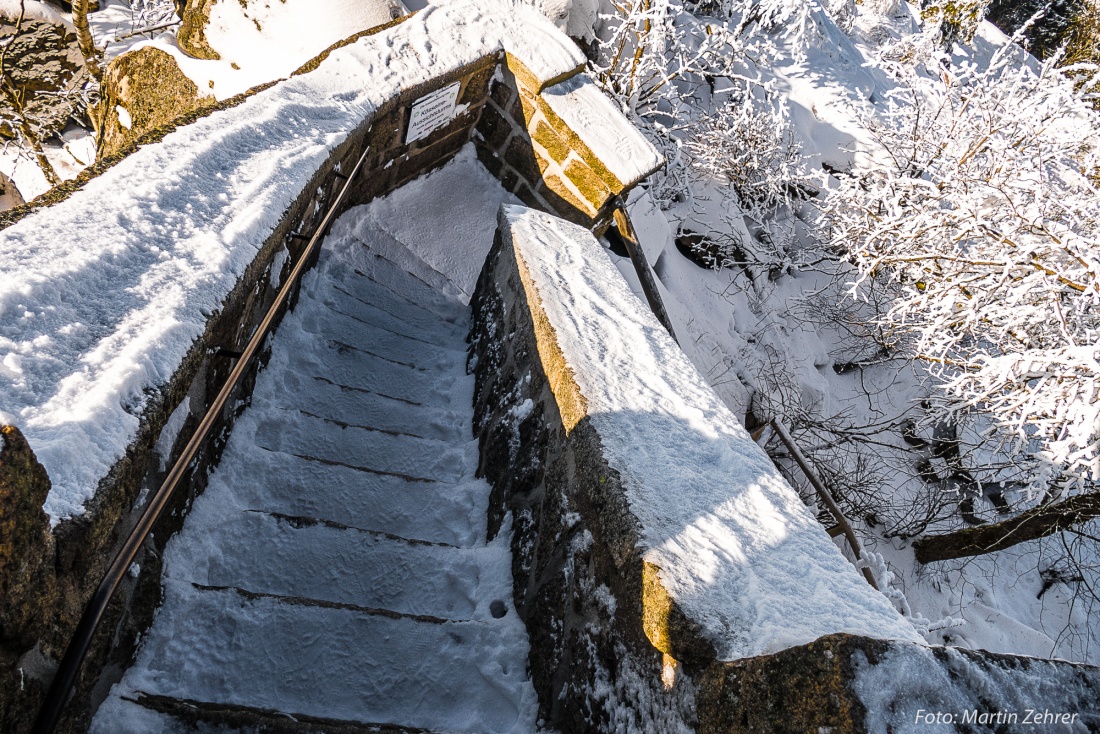 Foto: Martin Zehrer - Die Stufen hoch zum Kösseineturm... Gutes Schuhwerk ist da von Vorteil! 