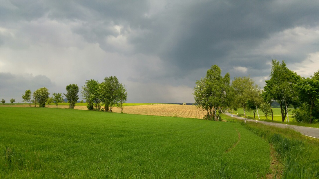 Foto: Martin Zehrer - Wetter bei Hermannsreuth, kein Regen, Wind. aber Blitze... 
