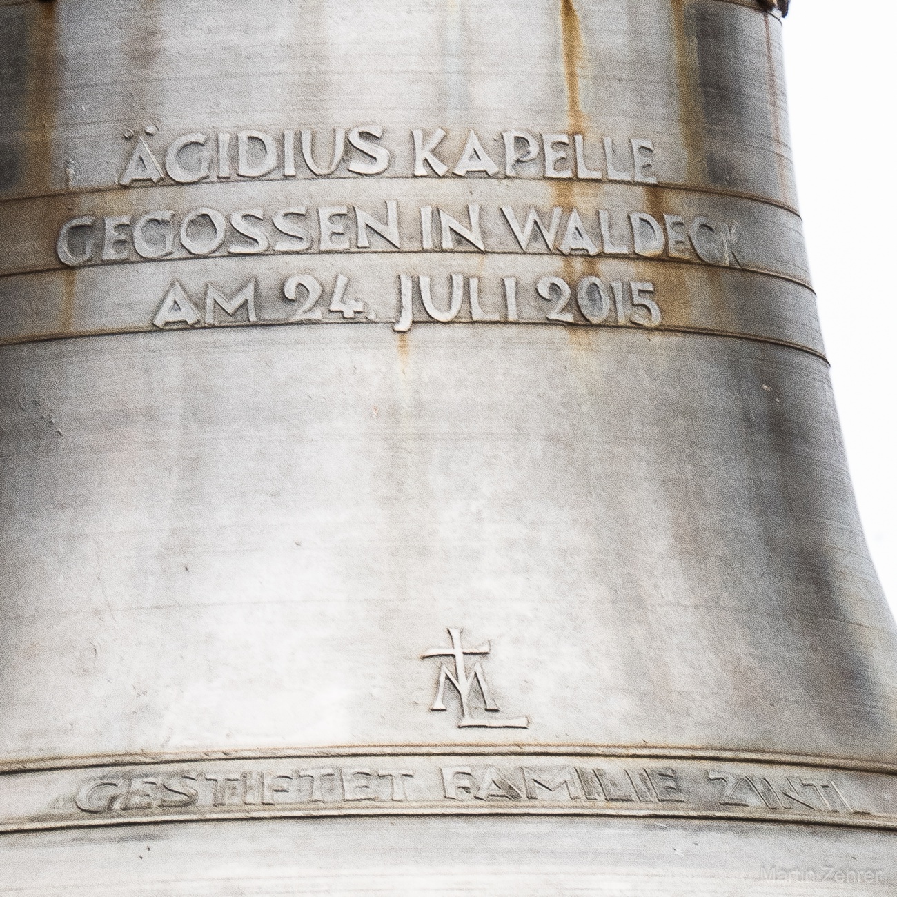 Foto: Martin Zehrer - Ägidius Kapelle, gegossen am 24. Juli 2015 in Waldeck...<br />
<br />
So steht es auf dieser Glocke, oben auf dem Schlossberg, geschrieben! 