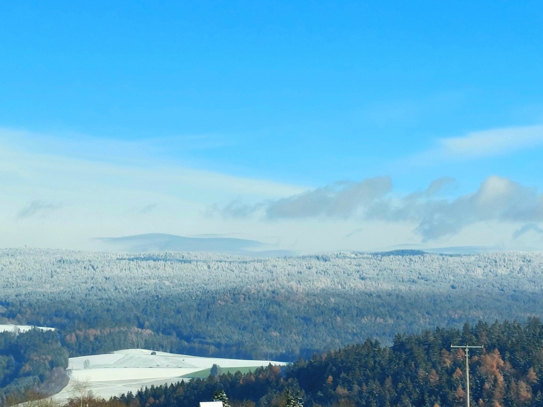 Foto: Martin Zehrer - Der Steinwald mit einem zusätzlichen, neuen Berg im Hintergrund.<br />
<br />
Endlich wieder ein herrlich sonniger Winter-Tag. <br />
Bei -5 Grad Kälte strahlte die Sonne wirklich volle 